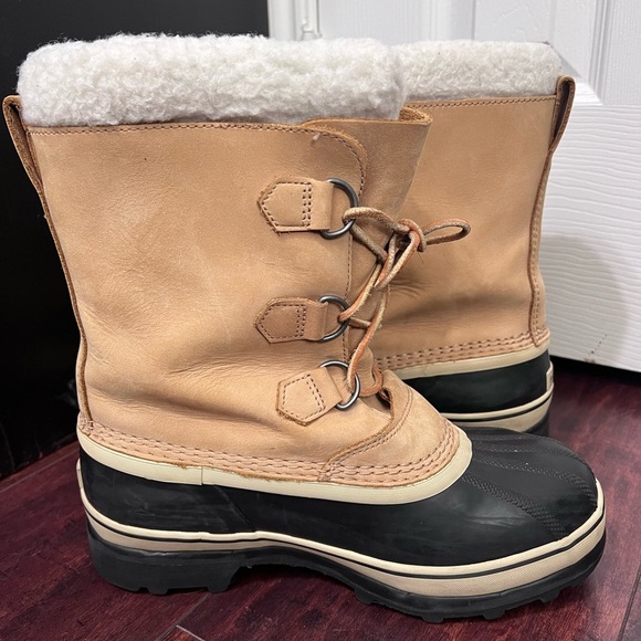 Sorel Buff Waterproof Winter Boots Sz 7 Womens Faux Fur Fleece/Wool Lining EUC. - Picture 5 of 13